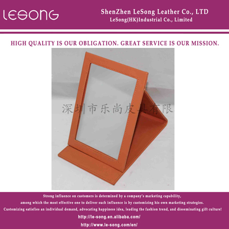 LS1243 PU Leather Makeup Mirror Wholesale