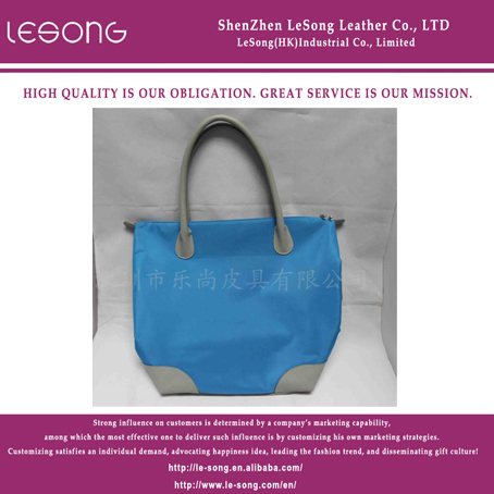 LS1251 PU And Nylon Handbag