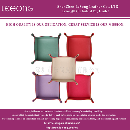 LS1245 Mini Leather Serving Tray