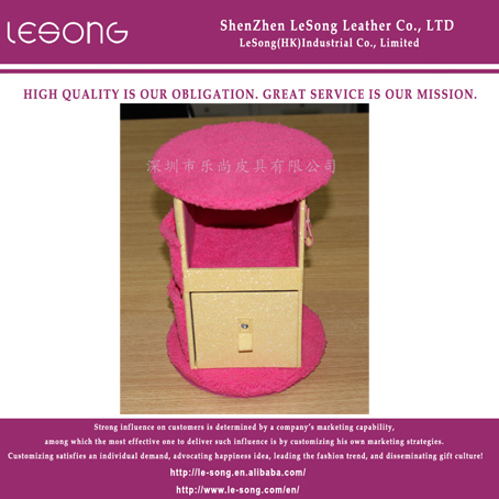 LS1120 Cute Pink Rotating Storage Box