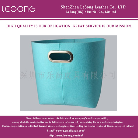 LS1146 Blue Felt Materials Storage Basket