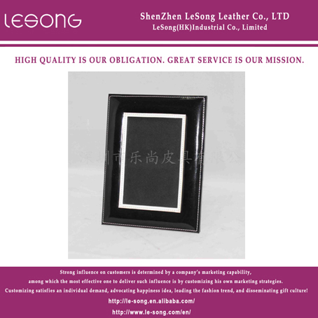 LS1211 Black PU Cardboard Photo Frame